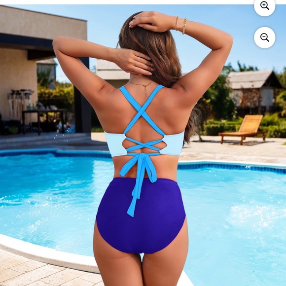 Vibrant Blue Bikini Set. New with Tags. NWT. - Picture 2 of 4